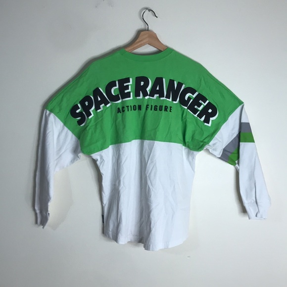 Buzz Lightyear Space Ranger Spirit Jersey Disney Parks Green/White size small - Picture 8 of 13